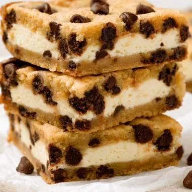Plate of chocolate chip cheesecake cookies fresh from the oven