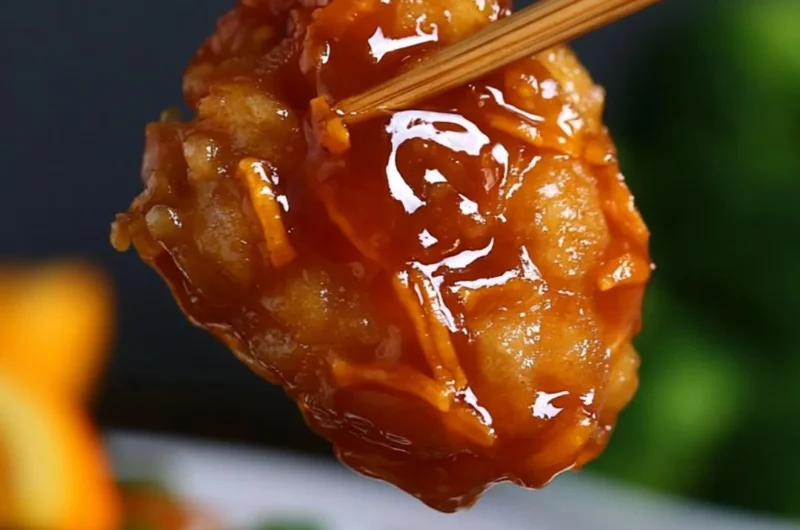 Delicious cozy orange chicken served in a bowl, perfect for family dinners.