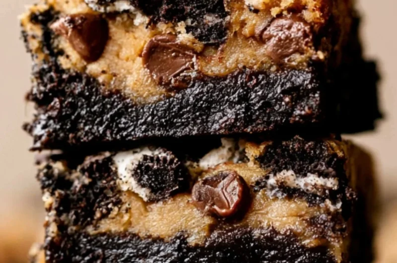 Delicious Oreo Brookies baked for sweet moments and cozy gatherings.