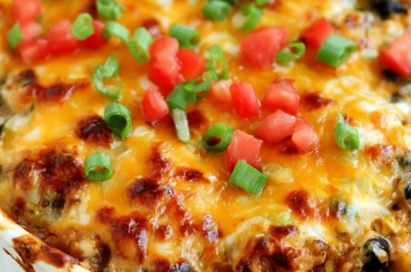 Healthy Weight Watchers Taco Casserole dish served in a cozy setting.
