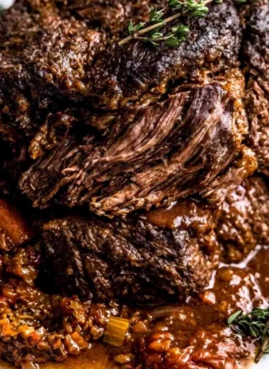 Delicious pot roast recipe by Ina Garten, ideal for family gatherings.