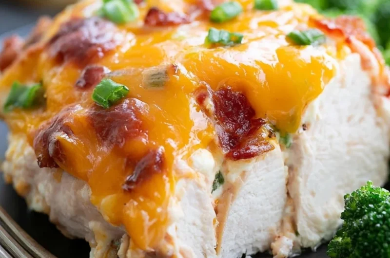 Million Dollar Baked Chicken Breast with cream cheese and turkey bacon recipe