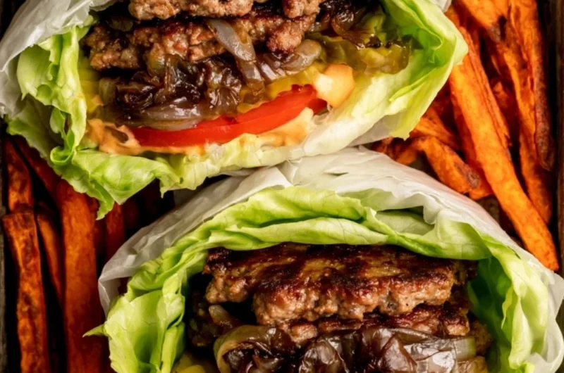 Whole30 compliant In-N-Out Burgers with fresh ingredients and a healthy twist