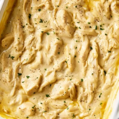Delicious plate of chicken and gravy served with sides