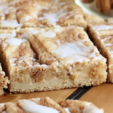 Delicious Cinnamon Roll Cookie Bars from Sweet Girl Treats