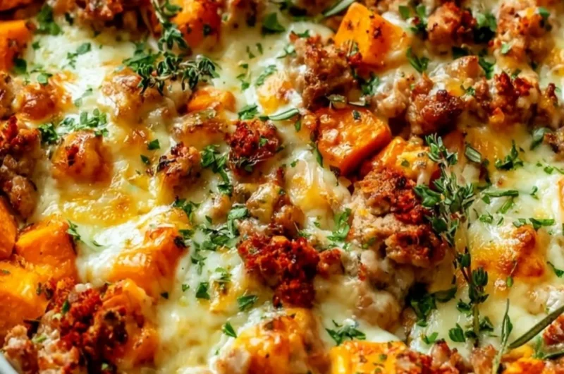 Easy ground turkey sweet potato bake recipe for a healthy family dinner